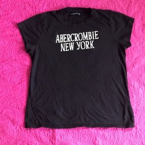Abercrombie and Fitch black tee Shirt XL